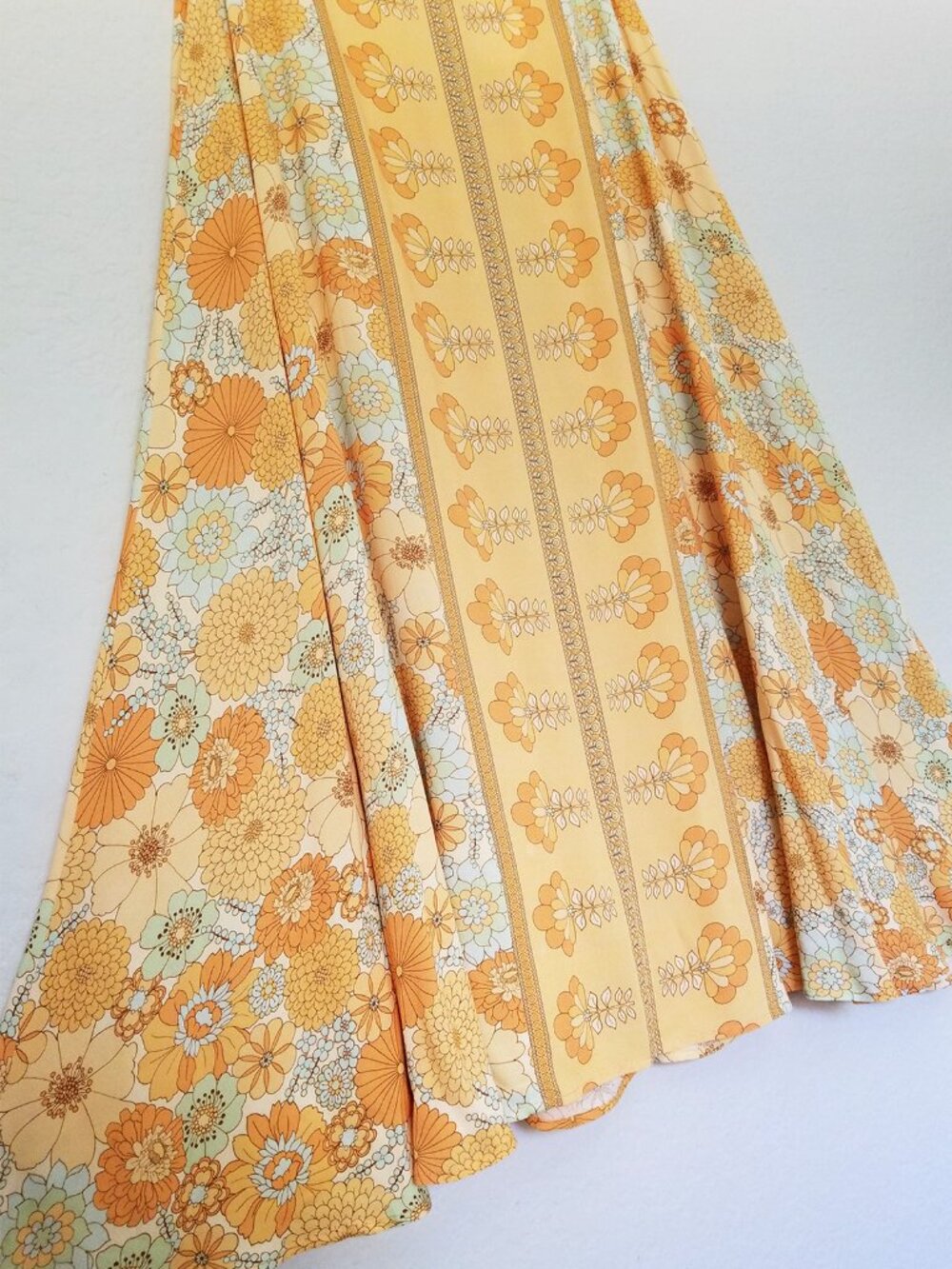 NEW Nine Lives Bazaar Penni Maxi Skirt in Oasis Yellow 10 $169 Retro 70s Vintage - Picture 9 of 15